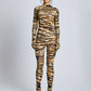 Tiger print catsuit