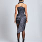 Mini knit Print corset dress