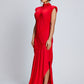 Red Bias Jersey Dress