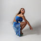 Blue and lilac knot skirt