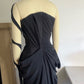 Black Drape Mini Corset Dress