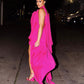 Bright Pink Corseted Dress